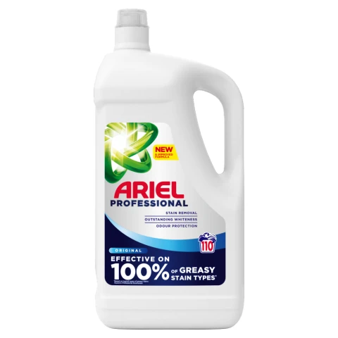 Ariel Professional Washing Liquid Laundry Detergent Original 110 Washes, 4.95kg