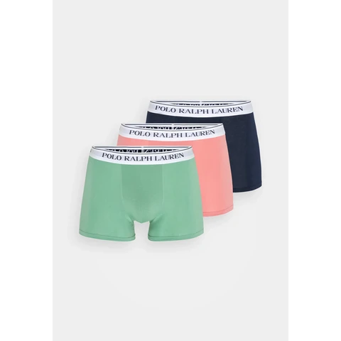 Ralph Lauren Classic Stretch-Cotton Trunk 3-Pack Desert Rose/Haven Green/Cruise Navy XL 714830299182