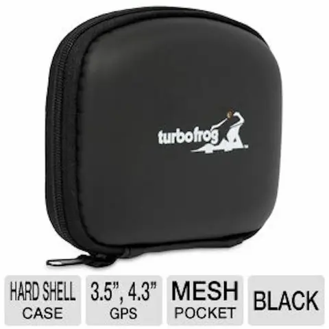 Turbofrog Hard Shell Case voor GPS - Ondersteunt GPS-apparaten tot 4.3", Zwart