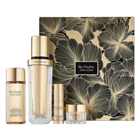 Estee Lauder Re-Nutriv Ultimate Diamond Hautpflege-Set (Reinigung 125ml + Creme 50ml + Augencreme 15ml + Serum 30ml)