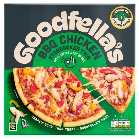 Goodfella's BBQ Chicken Stonebaked Thin 385g