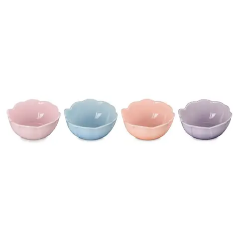 Le Creuset  4er-Set Schälchen Blume aus Steinzeug 0.16L Color set2