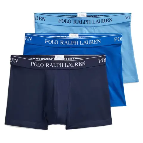 Ralph Lauren Stretch Cotton Trunk 3-Pack - Navy/Saph Star/Blue