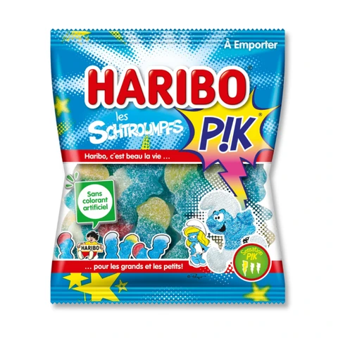 Bonbons Schtroumpf Haribo PIK 120g