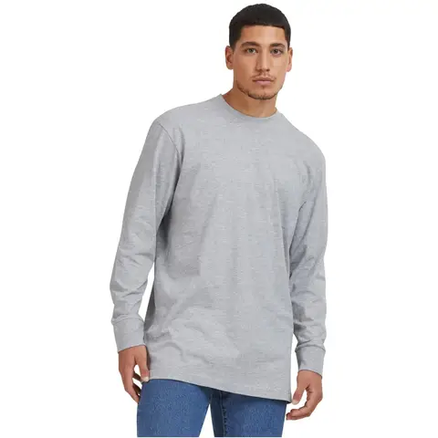 Urban Classics Tall Tee Langarm-T-Shirt grau Größe L