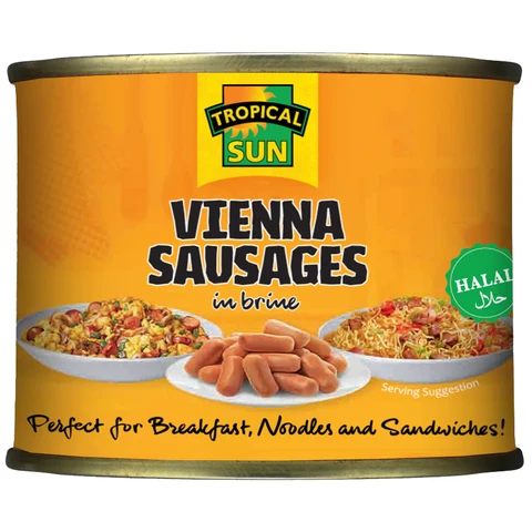 Tropical Sun Chicken Viennas Original 200g Halal 