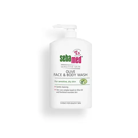Sebamed Nettoyant visage et corps à l'olive 1000 ml - flacon pompe