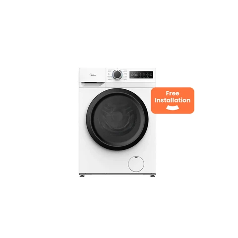 Midea MF110W80BA10/W-UK 8kg 1400 Spin Freestanding Washing Machine, White, A Rated