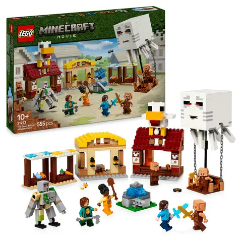LEGO Minecraft 21273 Les Ghasts à l’attaque du village