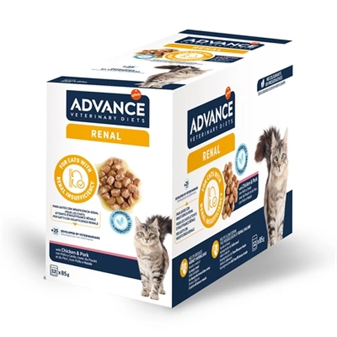 ADVANCE VET Pâtée pour chats souffrants de problèmes rénaux - 12 x 85 g