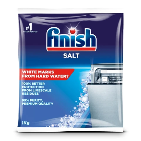 Finish Dishwasher Salt 1kg Soften Water to Prevent Limescale & Watermarks