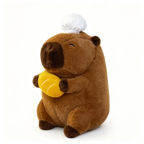 Jouets - Jouets en peluche - 82547 - Capybara qui étreint un poisson-globe - 22 cm - 20