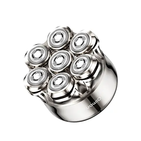 Qiman8010 Head Shavers for Bald Men 7D Floating Wet & Dry Electric Razor for Bald Heads with LED Smart Display & Type-C Charging for Hair/Face/Beard 150-day battery life two gears 10W