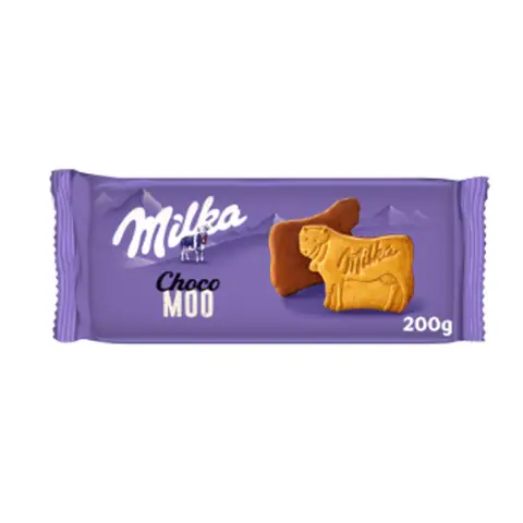 MILKA Biscuits nappés au chocolat au lait Choco Moo  200g