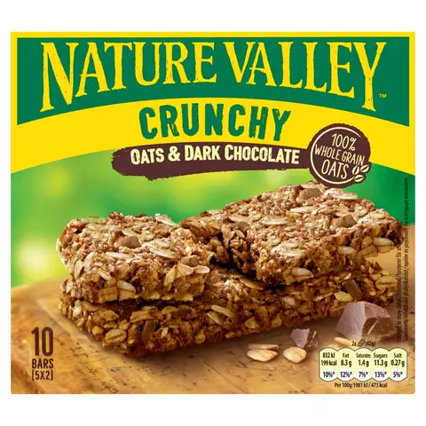 Nature Valley Crunchy Oats & Dark Chocolate 5 x 42g