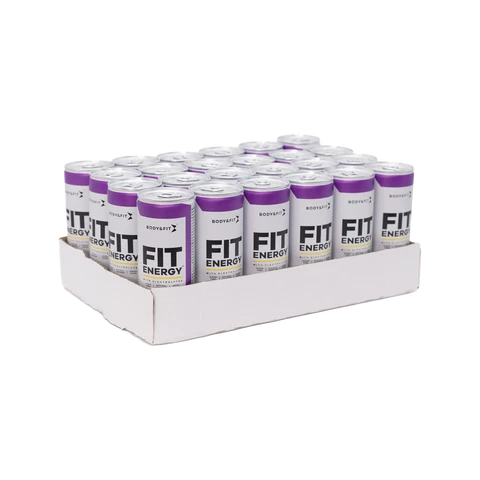 Body&amp;Fit Fit energiedrankmix Berry 6000 ml (24 blikjes)
