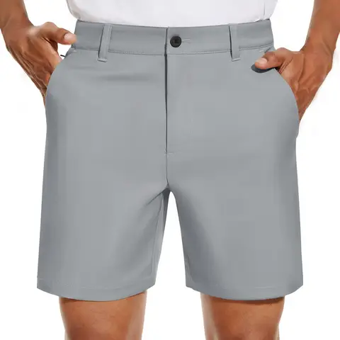 PULI Mens Golf Shorts 0584 Light  grey34