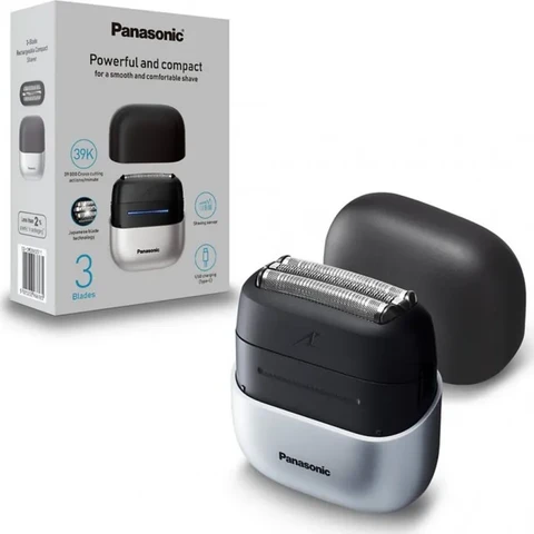 Panasonic ES-CM3BKS503 Rasoir électrique étanche à 3 lames, utilisation sur peau sèche ou humide - Gris/noir