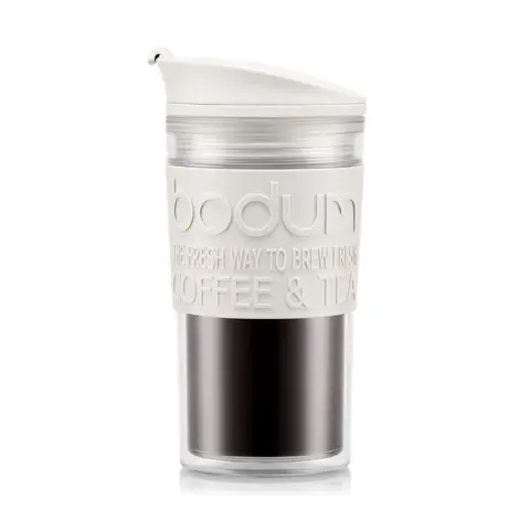 Bodum Travel Mug 350ml - Double Wall System - White