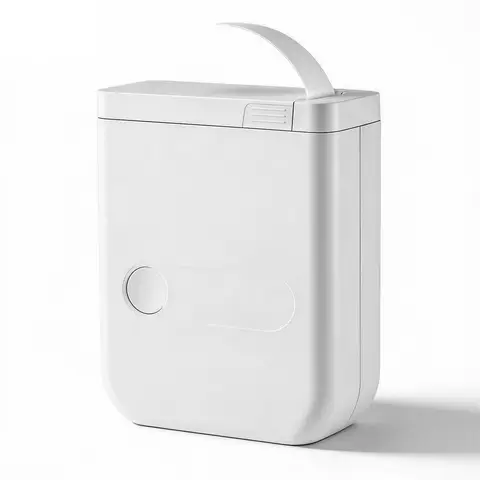 LARKIE D110 Imprimante d'étiquettes de 1,27 cm portable avec ruban adhésif, connexion Bluetooth, impression thermique sans encre, recharge USB-C