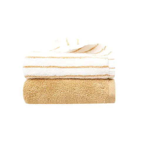 ochama×J.ZAO Long Staple Cotton Towel - 2pcs - Wheat Yellow 98 g/pack 2 Packs