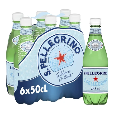 SAN PELLEGRINO Eau pétillante - 6 x 50 cl
