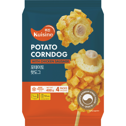 Kuisine Potato Corn Dog with Chicken Sausage  400g  (4packs)
