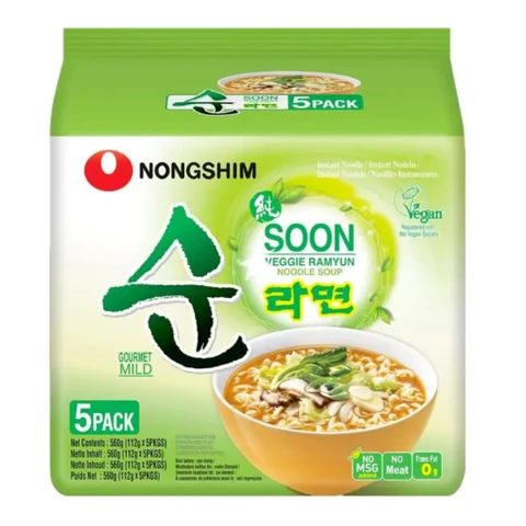 Nongshim Soon Veggie Ramyun Multi (112G*5)
