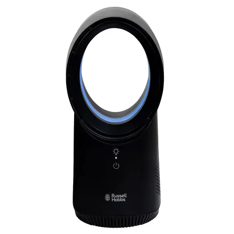Russell Hobbs Wireless Bladeless Desk Fan - Black, RHBLDLUSB25B