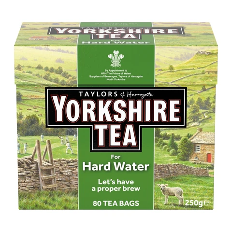 Taylors of Harrogate Yorkshire Tea for Hard Water 80 Tea Bags 250g