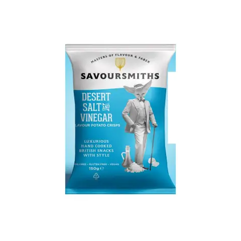 Savoursmiths - Desert Salt & Vinegar Flavour Potato Crisps - 150g
