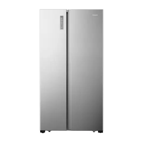 Hisense RS677N4BIE Side-by-Side Kühl-Gefrierkombination / NoFrostPlus / Multiflow 360° / SuperCool / BigBox / 179,3 cm / Kühlteil 334 l / Gefrierteil 185 l / 42 dB / 309 kWh/Jahr / Inox-Look [Energieklasse E]