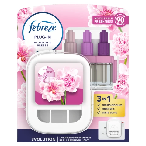 Febreze 3Volution Smart Programming Air Freshener Plug-In Starter Kit Blossom & Breeze 20ML