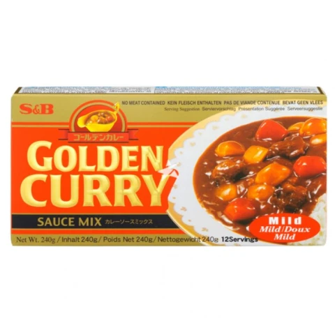 S&B Golden Curry Sauce Mix Mild 220g