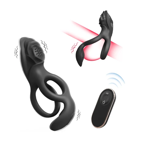 Moistor Wireless Vibrating Cock Ring – 3-Speed 6-Mode Vibration, IPX7 Waterproof, USB Magnetic Charging, Perfect for Couples, K012-2