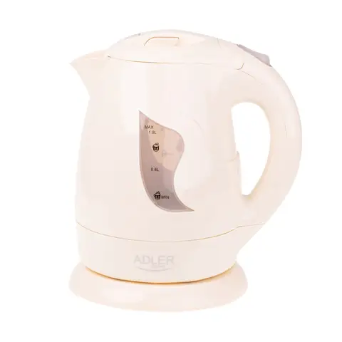 Adler AD 08 Wasserkocher 1.0 Liter 1 Stück 850W Abschaltautomatik Beige