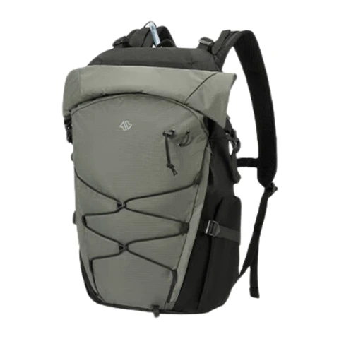 ochama×J.ZAO Sac à dos de randonnée en plein air Série Sports , 25L, Dos respirant, Vert nuageux