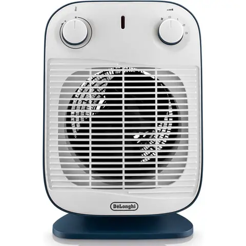 DeLonghi HFS50B20.AV Kachel - Binnengebruik - Blauw en Wit Ontwerp - Instelbare Thermostat - Oververhitting Bescherming