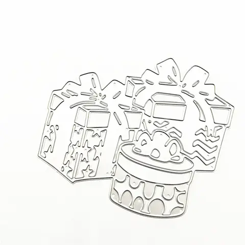 Silver Box Cutting Dies Metal Embossing Stencils for Scrapbooking Photo Album Decorative Paper Cards Making Gifts，Die-Cutting and Embossing,Scrapbooking Die-Cuts