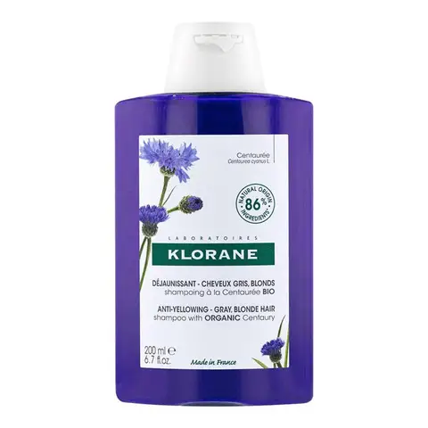 Klorane Anti-Geel Shampoo met Blauwe Korenbloem 200 ml