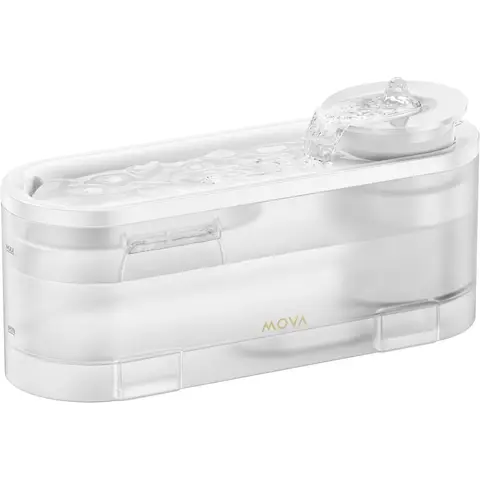 MOVA WF10 Pro - Huisdier waterfontein - 1,5L Draadloos 3 waterstanden Multifiltratie, Stil (<30dB)