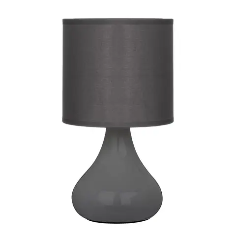 Maison by Premier Table Lamp Bulbus Ceramic Grey H:26cm