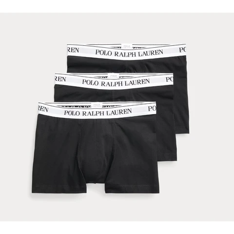 Ralph Lauren Classic Stretch-Cotton Trunk 3-Pack - Black White