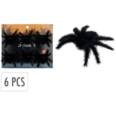 HALLOWEEN SPIDER TOYS 6PCS