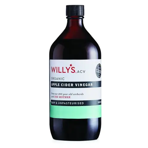 Willy's Organic Apple Cider Vinegar Original Digestive Support Liquid - 1000ml