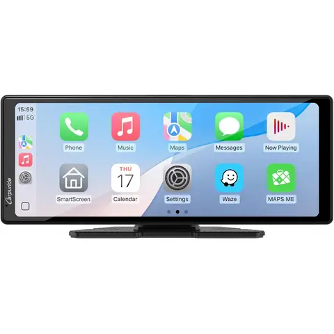 Carpuride Portable Car Stereo, V92 Wireless Carplay & Android Auto, 10.26 Inch 1080P HD Touch Screen Radio with BT 5.0, Mirror Link Support Truck RV Dash Mount