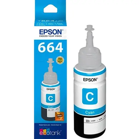 Epson 664 Ecotank Cyan ink bottle (70ml)