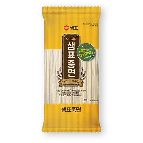Sempio Wheat Noodles Soft & Thick 900g
