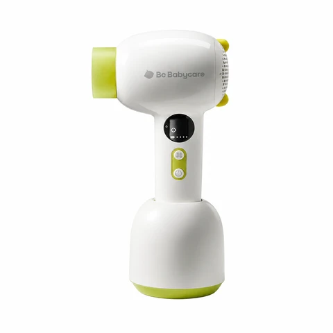 Babycare 4-in-1 Baby Haardroger, Geluidsarm onder 60dB, Bijna Stralingsvrij, Constante Temperatuur 38°C, 10 Miljoen Negatieve Ionen, Geschikt voor Baby's, Tieners en Volwassenen