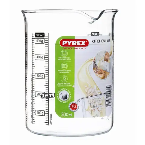 Verre doseur 500 ml - Laboratoire de cuisine - Pyrex